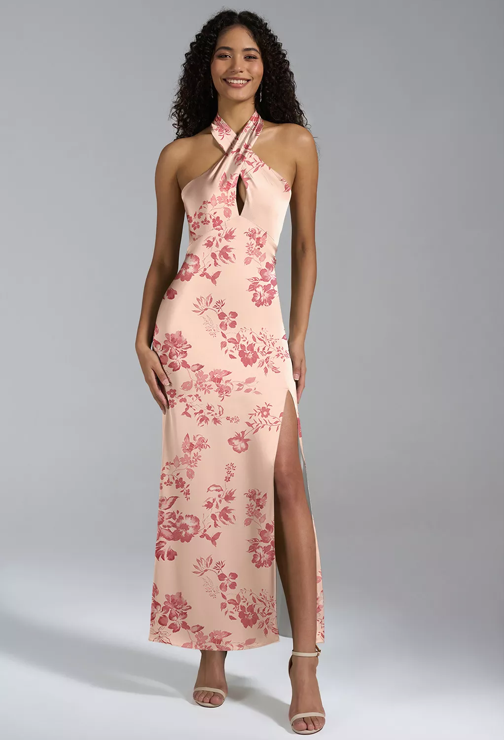 AW Huda Pink Cherry Blossom  Black Tie Wedding Guest Dresses